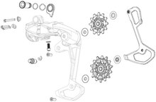 Sram GX Eagle AXS Bakväxel Inner Cage Inkludert skruvar