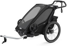 Thule Chariot Sport 1 Sykkel Barnevogn Sort, m/sykkelsett, Toppmodell