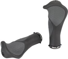 XLC GR-S22 Ergonomiske Holker Sort/Grå, 135 mm, Lock-On