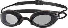 Zoggs Fusion Air Reg. Svømmebrille Black/Black, Tint Smok, Regular