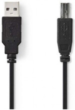Kabel NEDIS USB 2.0 A-B 5m svart