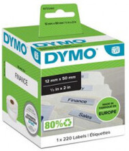 Etikett DYMO hängmapp 50x12mm 220/fp