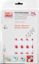 Walther Photo corners flower design 2 sheets of 42 pcs