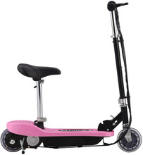 Elektrisk sparkcykel med sadel 120 W rosa