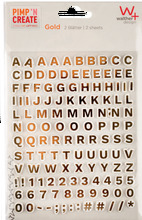 Walther Adhesive letters Gold