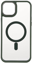 Back Bumper Clear Case MagSerie iPhone 15 Plus Clear Case Green Bumper