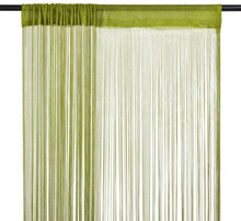 Trådgardiner 2 st 100x250 cm grön