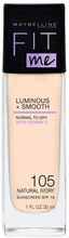 Fit Me Luminous + Smooth Foundation - 105 Natural Ivory