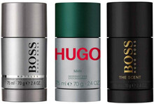 3-pack Hugo Boss Deostick (Bottled + Hugo Man + The Scent 75ml)