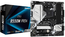 Asrock B550M Pro4 AMD B550 Uttag AM4 micro ATX