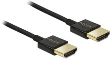 DeLOCK HDMI/HDMI, 1.5 m HDMI-kabel 1,5 m HDMI Typ A (standard) Svart