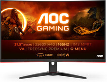 AOC G2 CQ32G2SE/BK LED display 80 cm (31.5") 2560 x 1440 pixlar 2K Ultra HD Svart, Röd