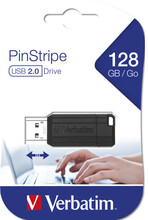 Verbatim PinStripe 128GB USB-sticka USB Type-A 2.0 Svart