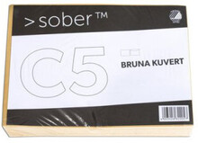 Kuvert Brun C5 80g FH 500/fp