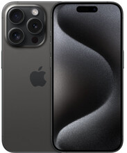 Apple iPhone 15 Pro 15,5 cm (6.1") Dubbla SIM-kort iOS 17 5G USB Type-C 256 GB Titan, Svart