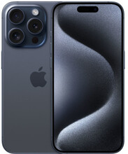 Apple iPhone 15 Pro 15,5 cm (6.1") Dubbla SIM-kort iOS 17 5G USB Type-C 256 GB Titan, Blå
