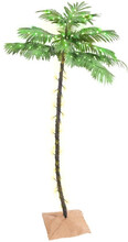 Palmträd med LED varmvit 96 LEDs 180 cm