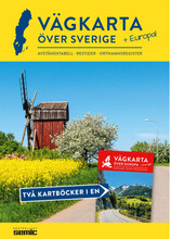 Vägkarta över Sverige och Europa (bok, spiral)