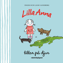 Lilla Anna tittar på djur (bok, board book)