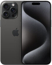 Apple iPhone 15 Pro Max 17 cm (6.7") Dubbla SIM-kort iOS 17 5G USB Type-C 256 GB Titan, Svart