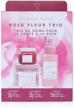 Giftset Sunday Rain Rose Fleur Bath Trio