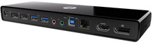 HP 3005pr USB3 Port Replicator Kabel USB 3.2 Gen 1 (3.1 Gen 1) Type-A Svart