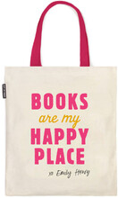 Books Are My Happy Place Tote Bag