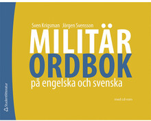 Militärordbok på engelska och svenska (häftad)