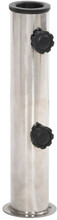 Parasollfot för Ø38/48 mm stolpe silver rostfritt stål