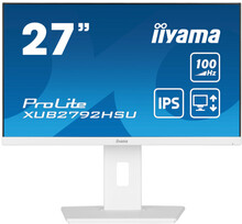 iiyama ProLite XUB2792HSU-W6 LED display 68,6 cm (27") 1920 x 1080 pixlar Full HD Vit