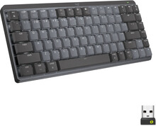 Logitech MX Mini Mechanical tangentbord Trådlös RF + Bluetooth QWERTY Amerikanskt internationellt grafit, Grå