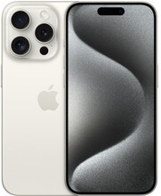 Apple iPhone 15 Pro 15,5 cm (6.1") Dubbla SIM-kort iOS 17 5G USB Type-C 128 GB Titan, Vit