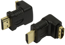 Vinklad HDMI-adapter Ha -> ho