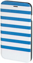 Plånboksväska DesignLine iPhone6/6S Stripe Blå/Vit