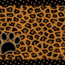 Underlägg Leopard Brun Drymate 51x30cm
