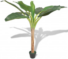 Konstväxt Bananträd med kruka 150 cm grön