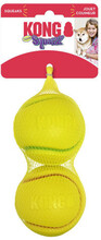 Hundleksak Kong Squeezz Tennisboll Medium 2-pack 6,5 cm