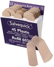 Plåster SALVEQUICK refill plast 45/fp