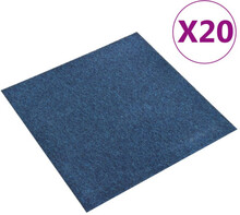 Textilplattor 20 st 5 m² 50x50 cm mörkblå