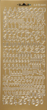 Focus Stickers Gold Letters Design 1