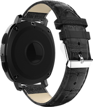 Samsung Galaxy Watch 4 40/44mm sort læderrem - Croco
