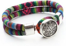 Armband "Tibetan" i bomull -Mixade färger
