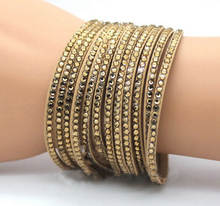 Armband "Strass" -Brun