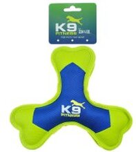 K9 Fitness Tough Nylon TRIBONE 24cm - Hundleksak (Gul)