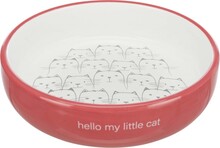 Trixie Kattskål för kortnosade katter 0.3 l- Röd/Vit