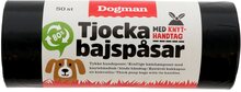 Dogman Tjocka Bajspåsar med knythandtag 50 påsar/rulle