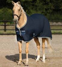 Horseware Rambo Techni Waffle Cooler Täcke – Navy/beige (155 cm)