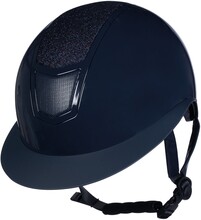 HKM Shiny Diamond Riding Helmet - Deep Blue (M 56-58 cm)