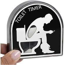 Toilet timeglas Fem minutters toiletform Timer Stress Relief Tool man