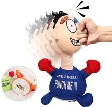 Funny Punch Me Screaming Doll, interaktiivinen lelu - Sininen